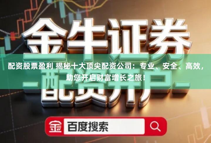 配资股票盈利 揭秘十大顶尖配资公司：专业、安全、高效，助您开启财富增长之旅！